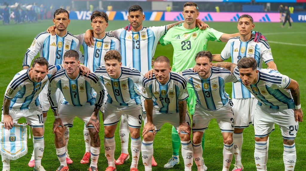 Đội hình đội tuyển Argentina trước một trận đấu World Cup