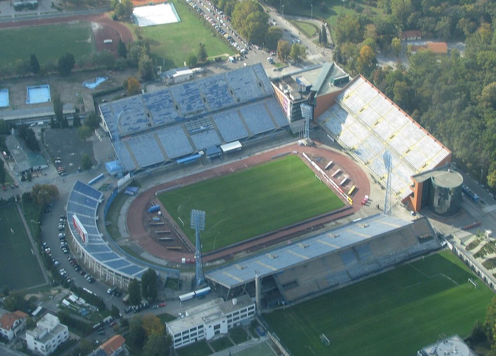 Toàn cảnh Stadion Maksimir, sân đấu gắn với Dinamo Zagreb