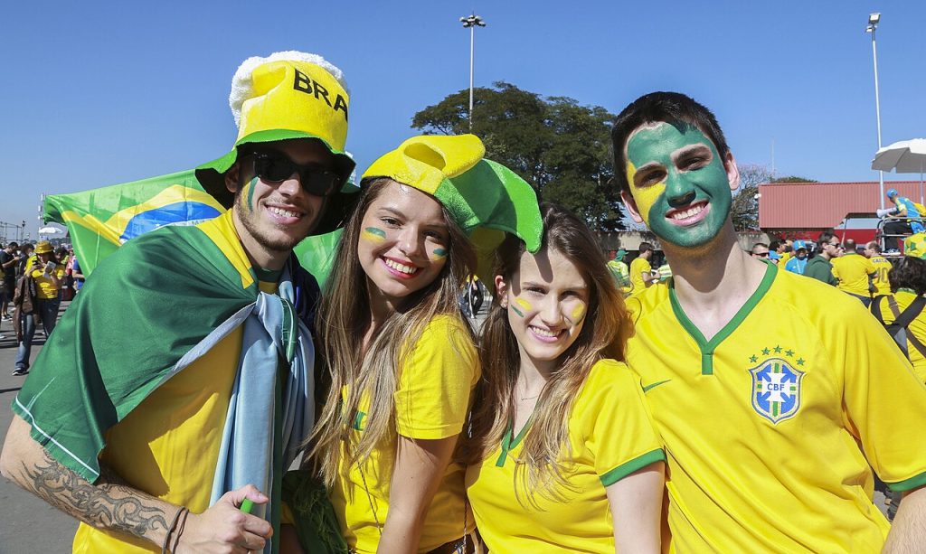 Brazil and Croatia match at the FIFA World Cup (2014-06-12; fans) 02, hình minh họa FIFA World Cup