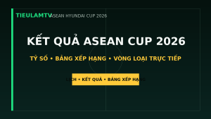 KẾT QUẢ ASEAN CUP 2026 - TieulamTV