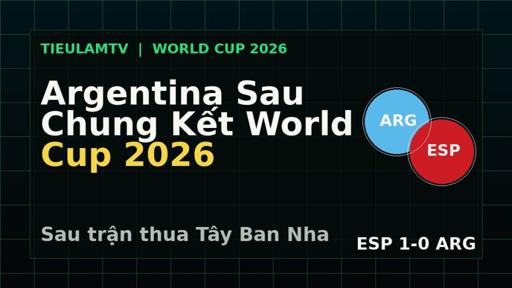 Argentina sau chung kết World Cup 2026 sau trận thua Tây Ban Nha