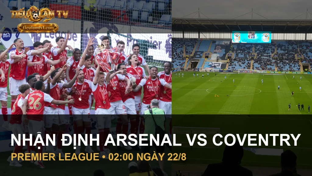 Arsenal và Coventry trong ảnh tư liệu trước vòng mở màn Premier League