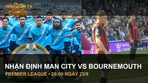 Manchester City và Bournemouth trong ảnh đội bóng thực tế