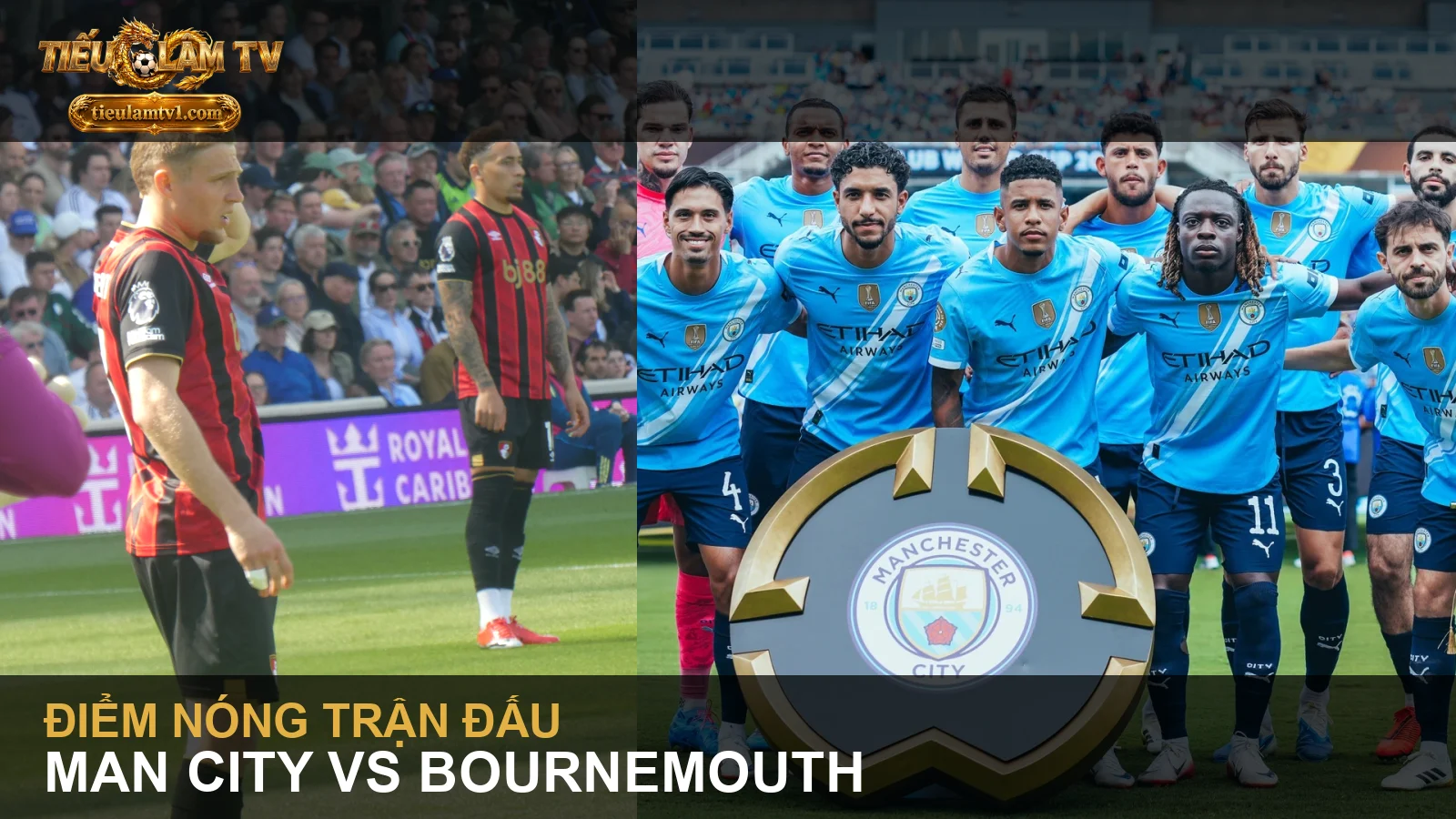 Manchester City và Bournemouth trong ảnh đội bóng thực tế - ảnh trong bài