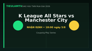 Nhận định K League All Stars vs Manchester City - TieulamTV