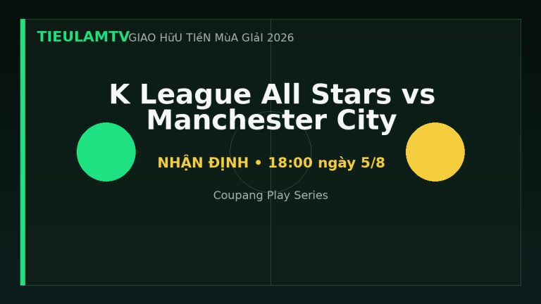 Nhận định K League All Stars vs Manchester City - TieulamTV