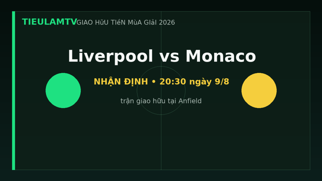 Nhận định Liverpool vs Monaco - TieulamTV