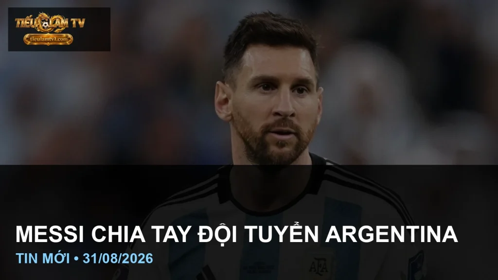 Lionel Messi mặc áo số 10 của đội tuyển Argentina tại World Cup 2022