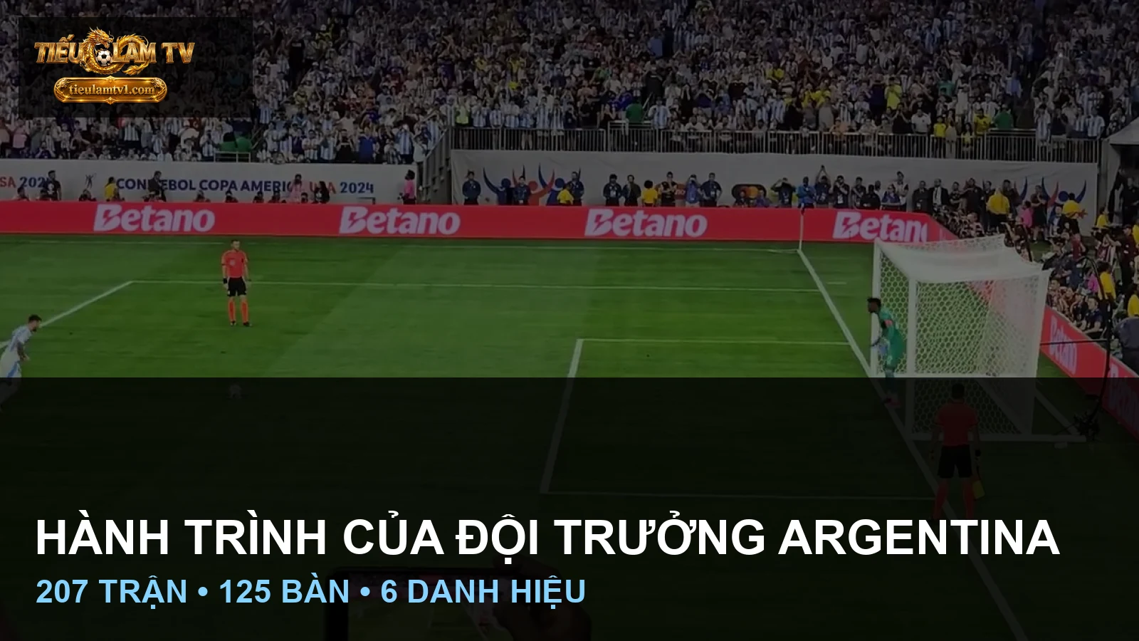 Lionel Messi thi đấu trong màu áo đội tuyển Argentina tại Copa America 2024