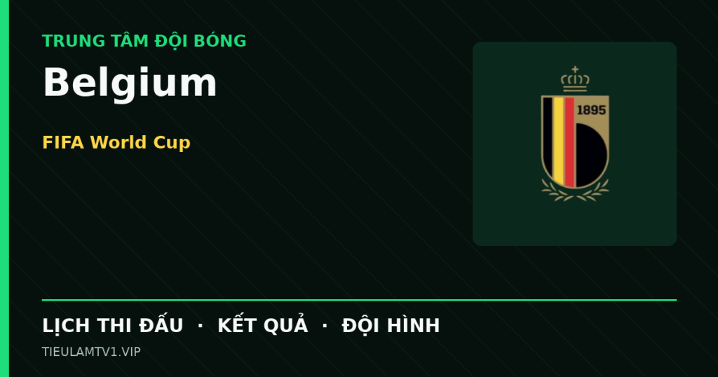 Đồ họa bóng đá Belgium tại FIFA World Cup
