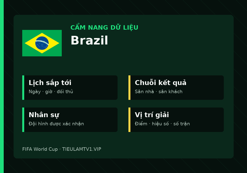 Phân tích phong độ và lối chơi Brazil