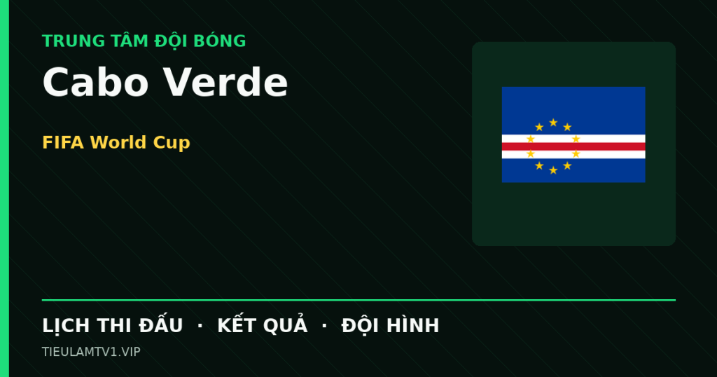 Đồ họa bóng đá Cabo Verde tại FIFA World Cup