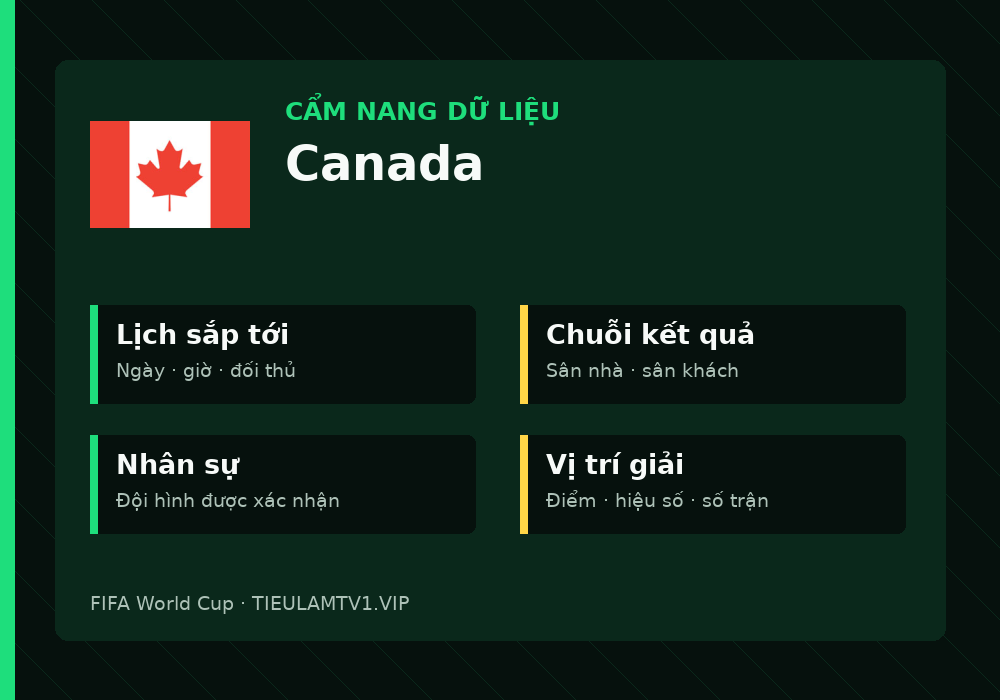 Phân tích phong độ và lối chơi Canada