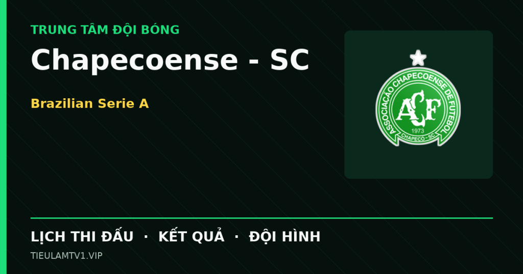 Đồ họa bóng đá Chapecoense - SC tại Brazilian Serie A