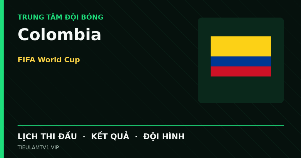 Đồ họa bóng đá Colombia tại FIFA World Cup