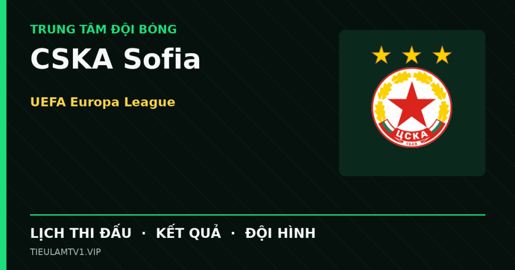 Đồ họa bóng đá CSKA Sofia tại UEFA Europa League