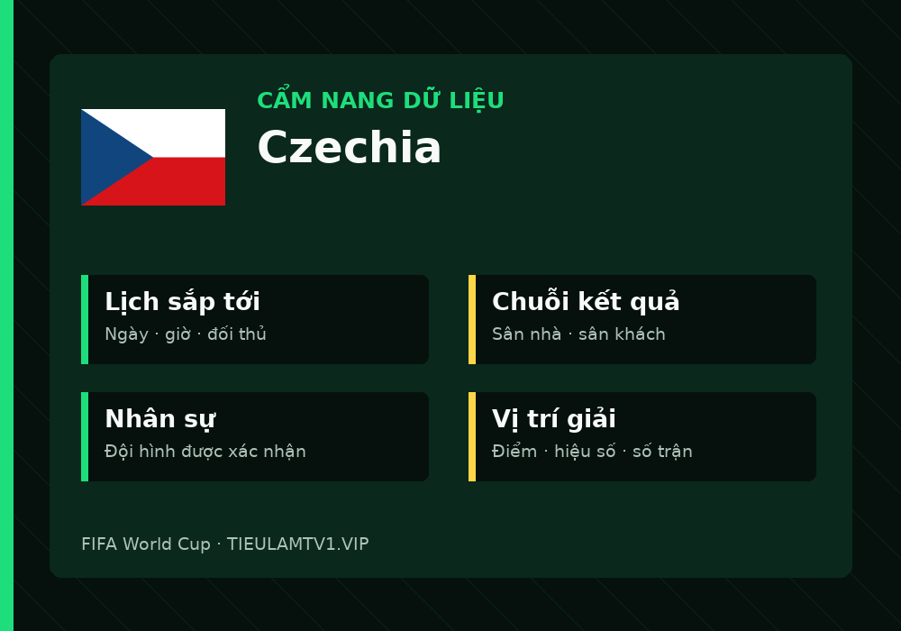 Phân tích phong độ và lối chơi Czechia