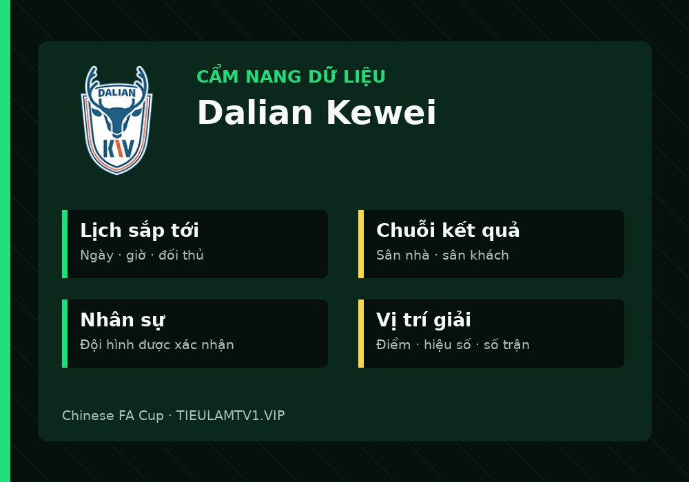Phân tích phong độ và lối chơi Dalian Kewei