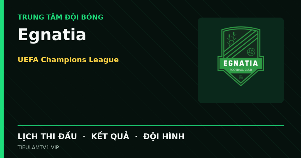 Đồ họa bóng đá Egnatia tại UEFA Champions League