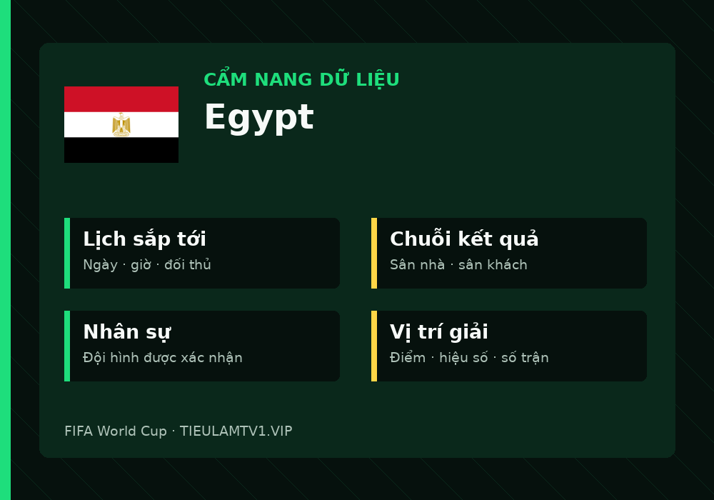 Phân tích phong độ và lối chơi Egypt