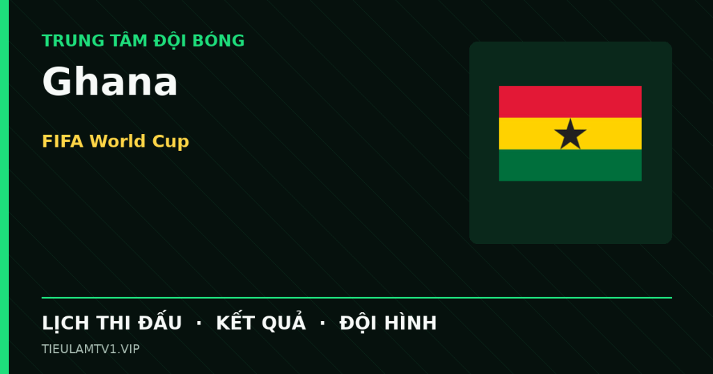 Đồ họa bóng đá Ghana tại FIFA World Cup