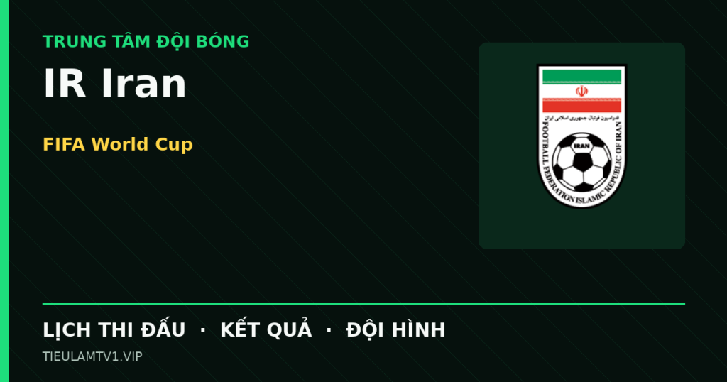 Đồ họa bóng đá IR Iran tại FIFA World Cup