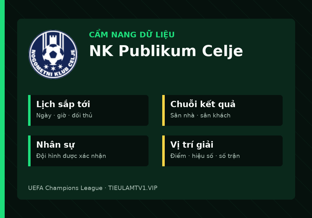 Phân tích phong độ và lối chơi NK Publikum Celje