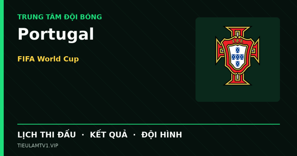 Đồ họa bóng đá Portugal tại FIFA World Cup