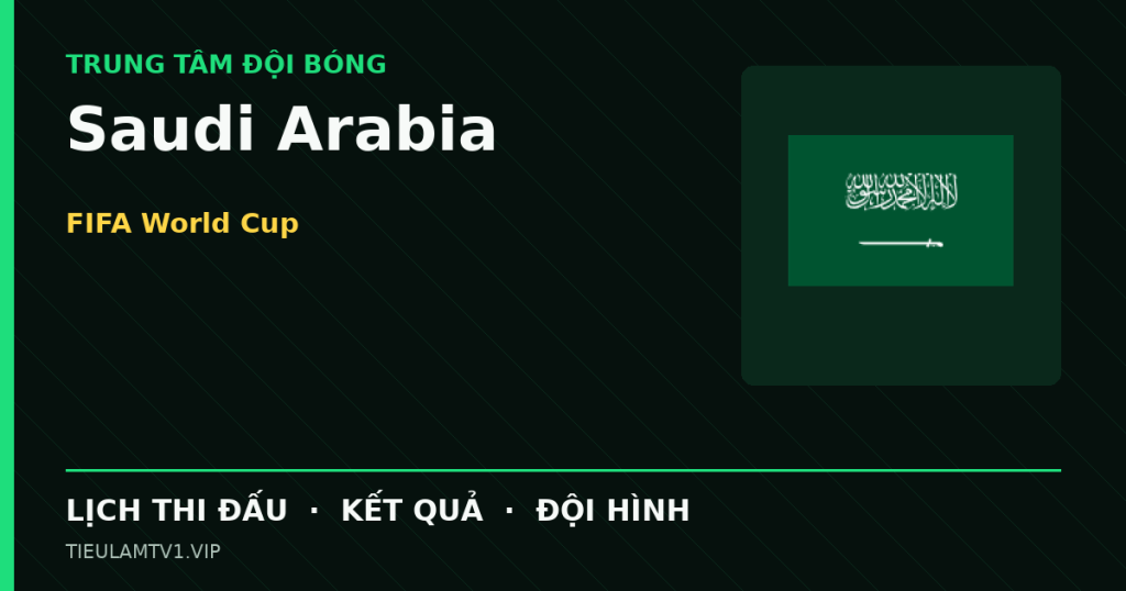 Đồ họa bóng đá Saudi Arabia tại FIFA World Cup