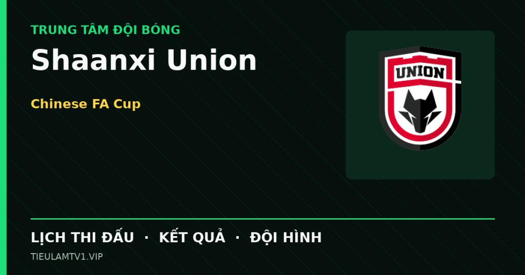 Đồ họa bóng đá Shaanxi Union tại Chinese FA Cup