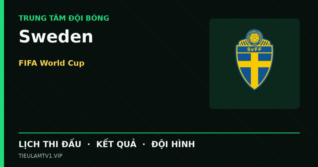 Đồ họa bóng đá Sweden tại FIFA World Cup