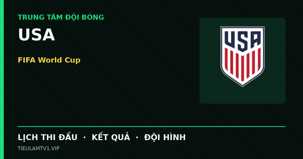 Đồ họa bóng đá USA tại FIFA World Cup