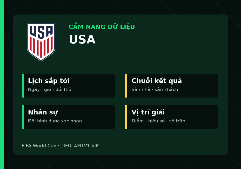 Phân tích phong độ và lối chơi USA