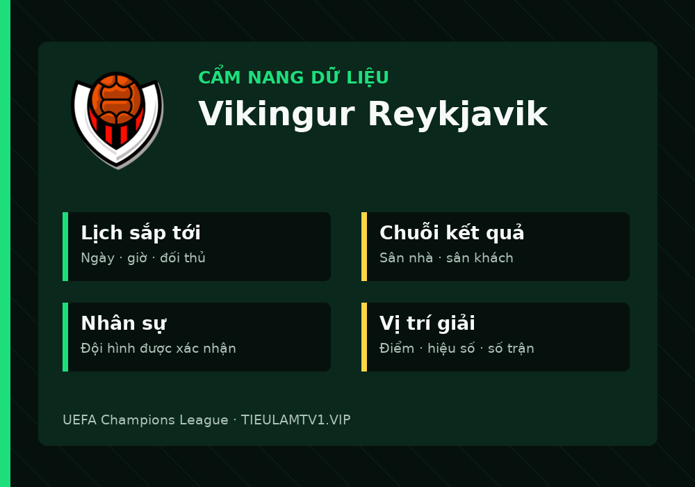 Phân tích phong độ và lối chơi Vikingur Reykjavik